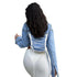 Denim Jacket Casual Strap Coat - ROUTINE FASHION